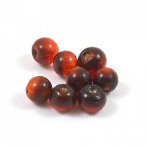 8mm round bead degraded red 